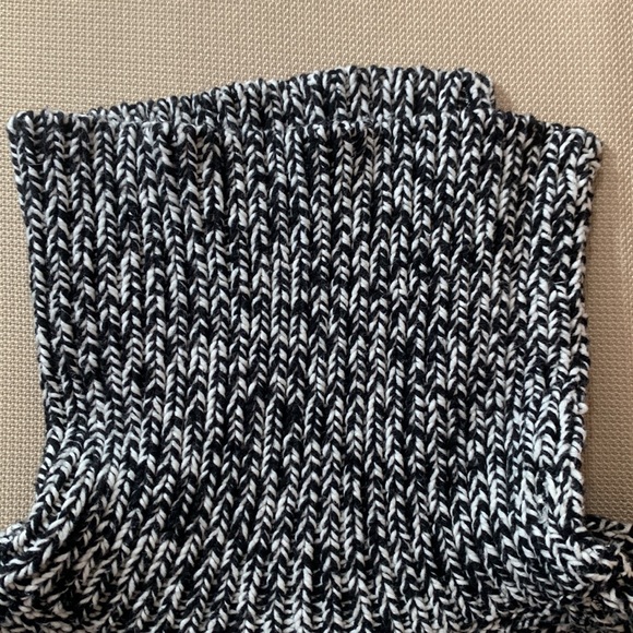 Jones New York Country Black/White Knit Convertible Turtle Neck - Picture 12 of 16